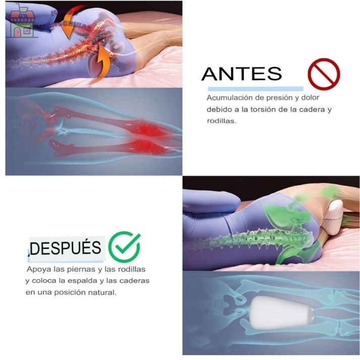 Almohada ortopédica para rodillas