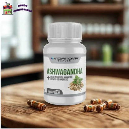 Ashwagandha + Bisglinato y Citrato de Magnesio 1000mg 60 CAPS