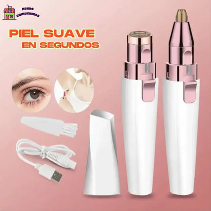 2 en 1 Depilador Mujer Facial Portátil