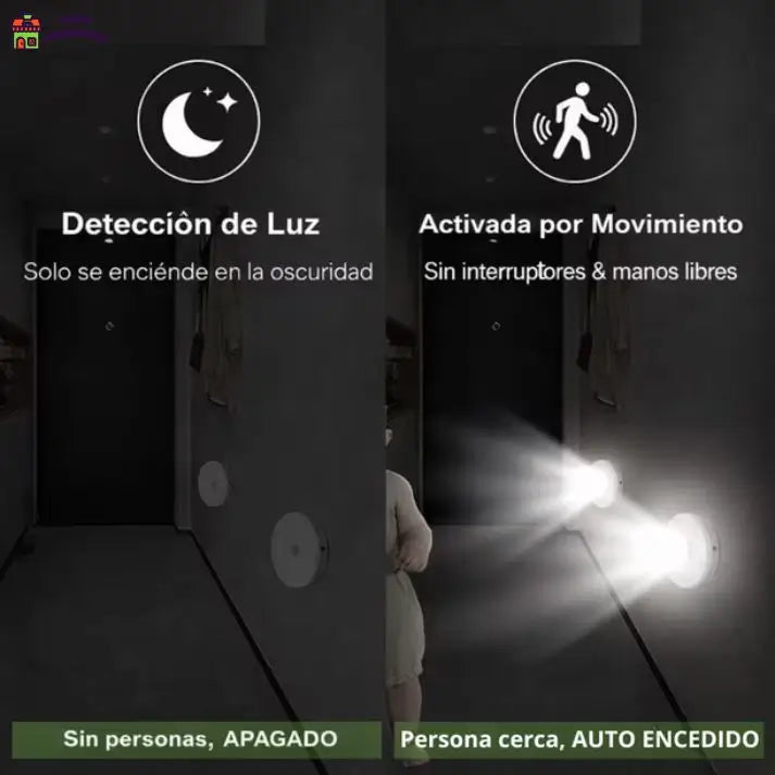 Noctura - Luz que se enciende sola al caminar de noche 👇Elige tu pack👇