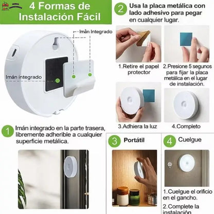 Noctura - Luz que se enciende sola al caminar de noche 👇Elige tu pack👇
