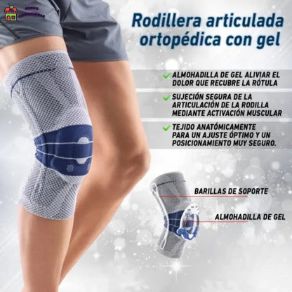 DEroyal - Rodillera elasticada con Gel - Selecciona tu talla👇
