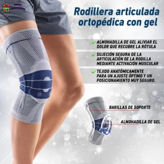 DEroyal - Rodillera elasticada con Gel - Selecciona tu talla👇