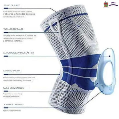 DEroyal - Rodillera elasticada con Gel - Selecciona tu talla👇
