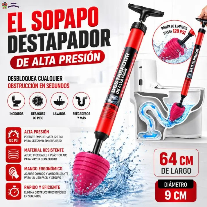 MaxiSopapo - Destapa cañerías en segundos y sin químicos