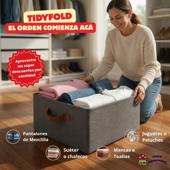 TidyFold - Ropa organizada y fácil de mover